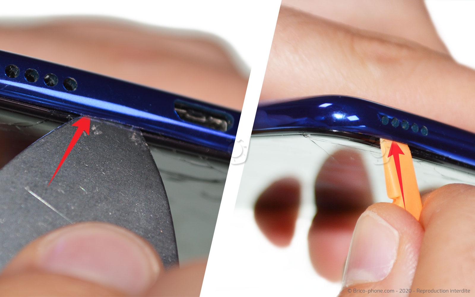 Changement d'écran  ( vitre + LCD ) sur P Smart 2020 photo 1