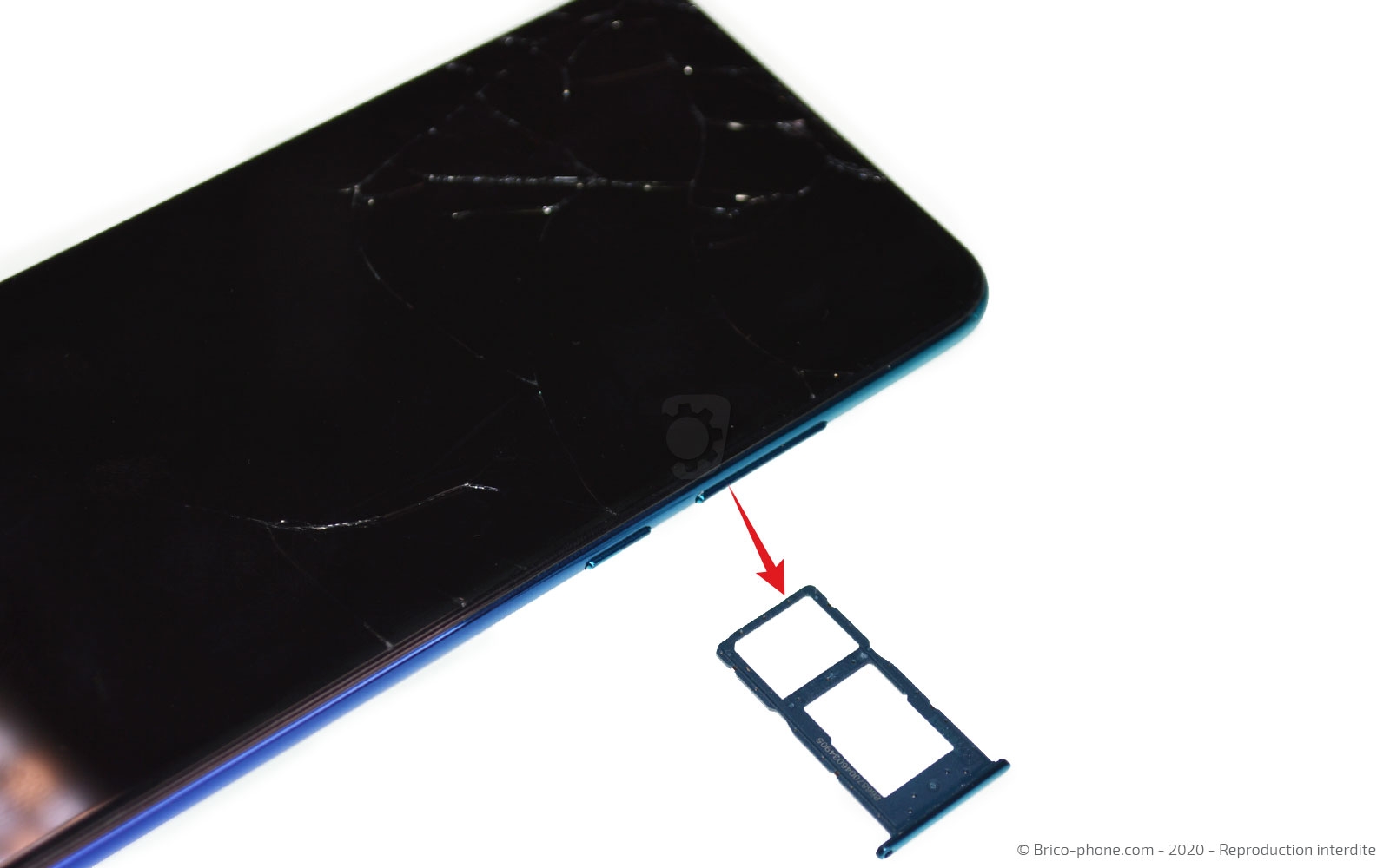 Changement d'écran  ( vitre + LCD ) sur P Smart 2020 photo 3