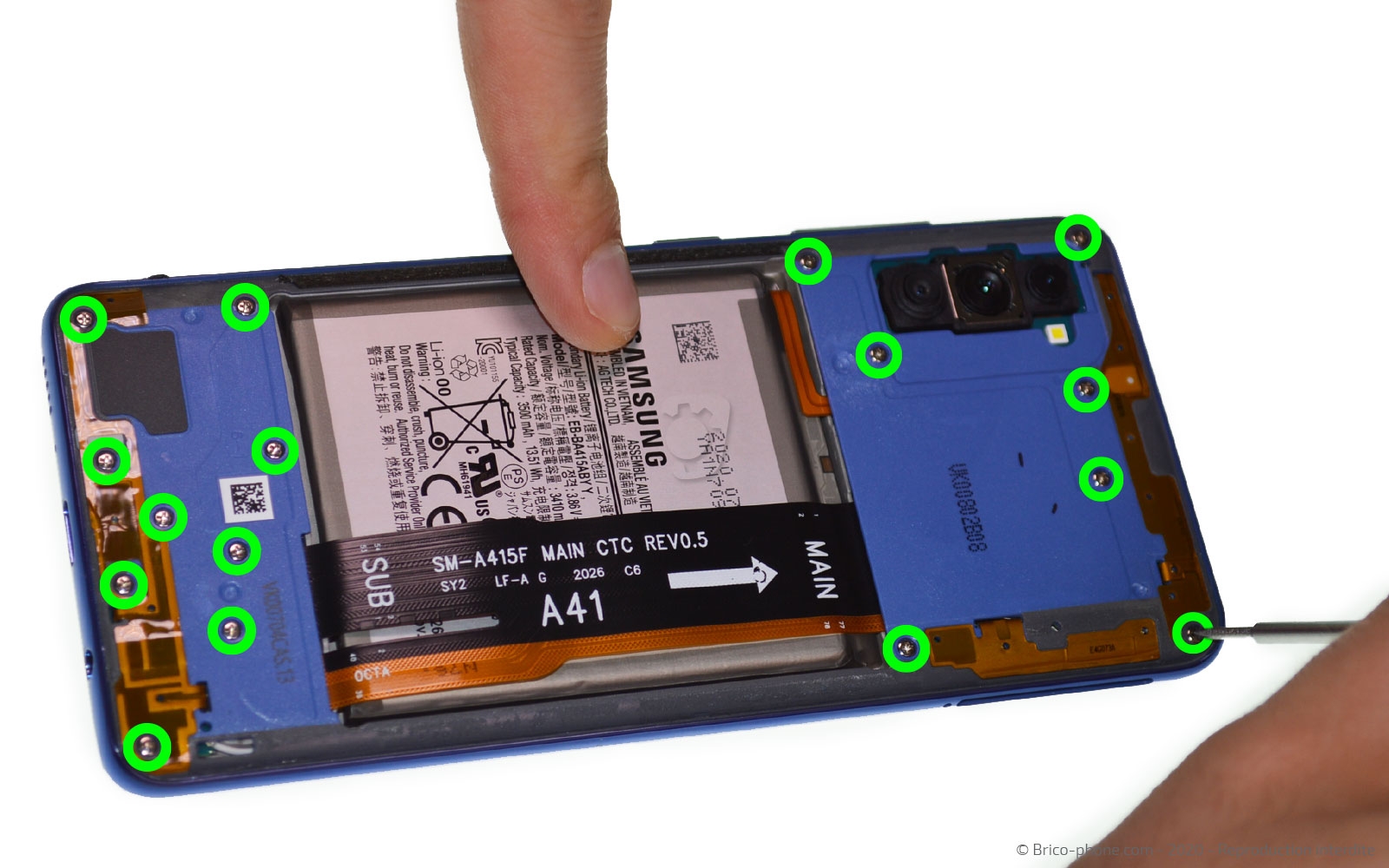 Démontage complet  sur Galaxy A41 photo 1