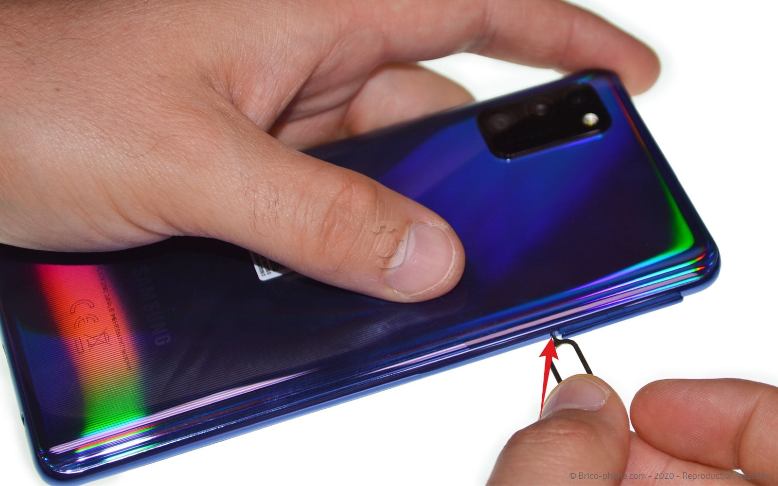 Changement de batterie sur Galaxy A41 photo 1