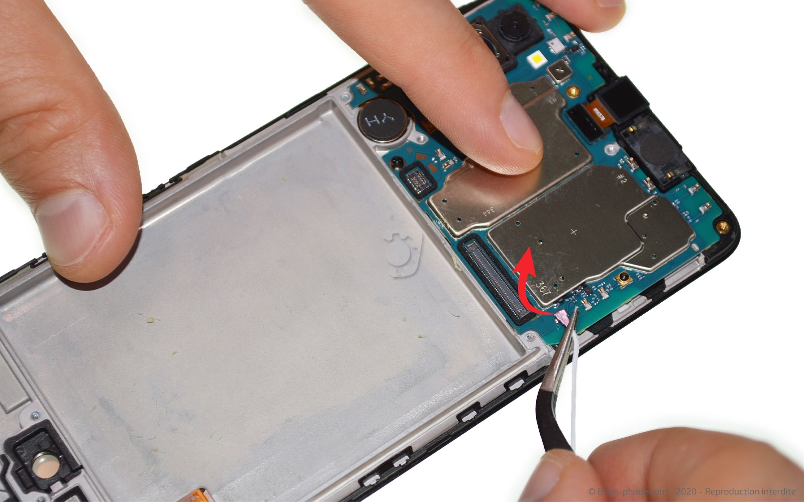 Changement du bloc écran sur Galaxy A41 photo 3