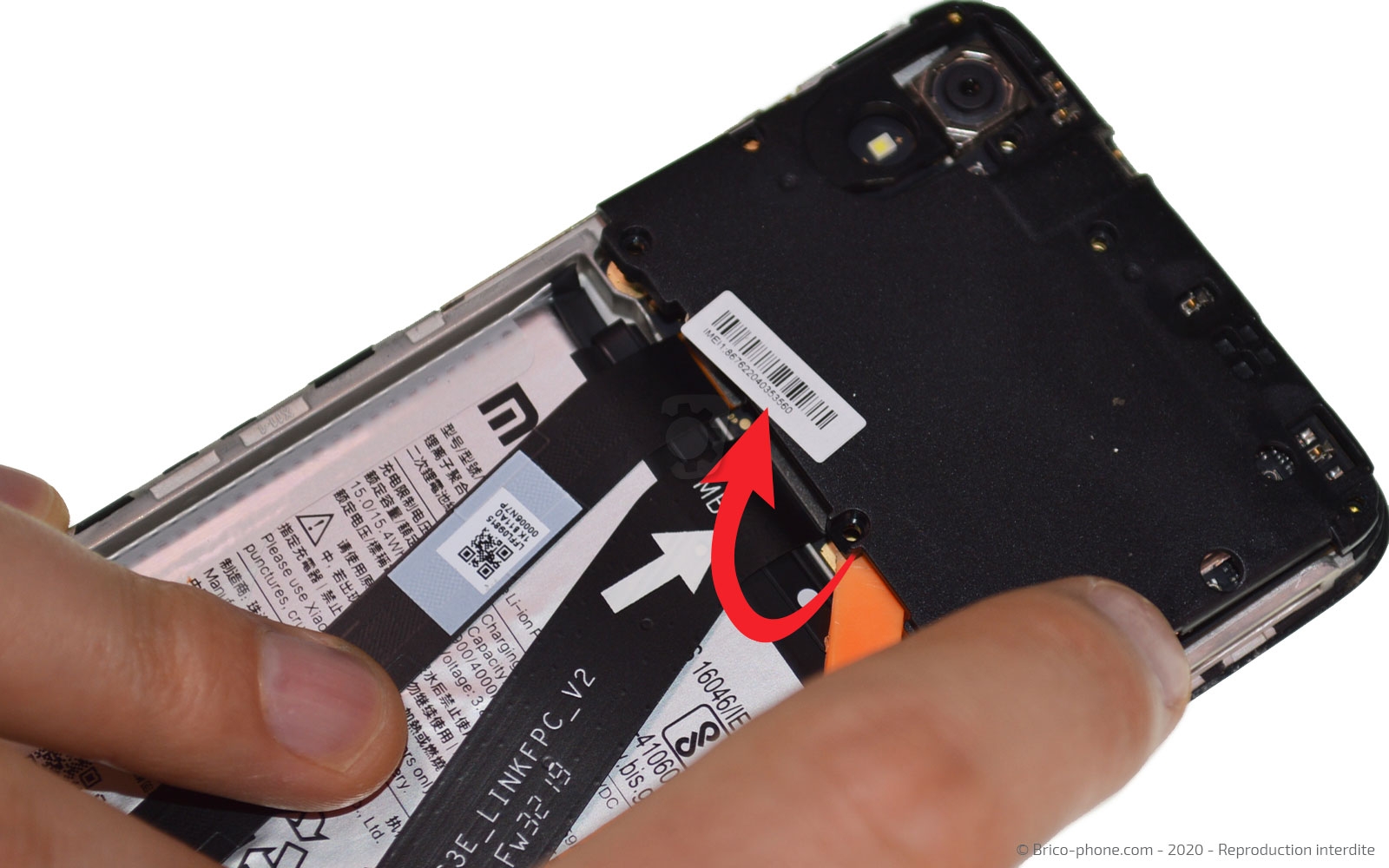 Changement de batterie sur Redmi 7A photo 2