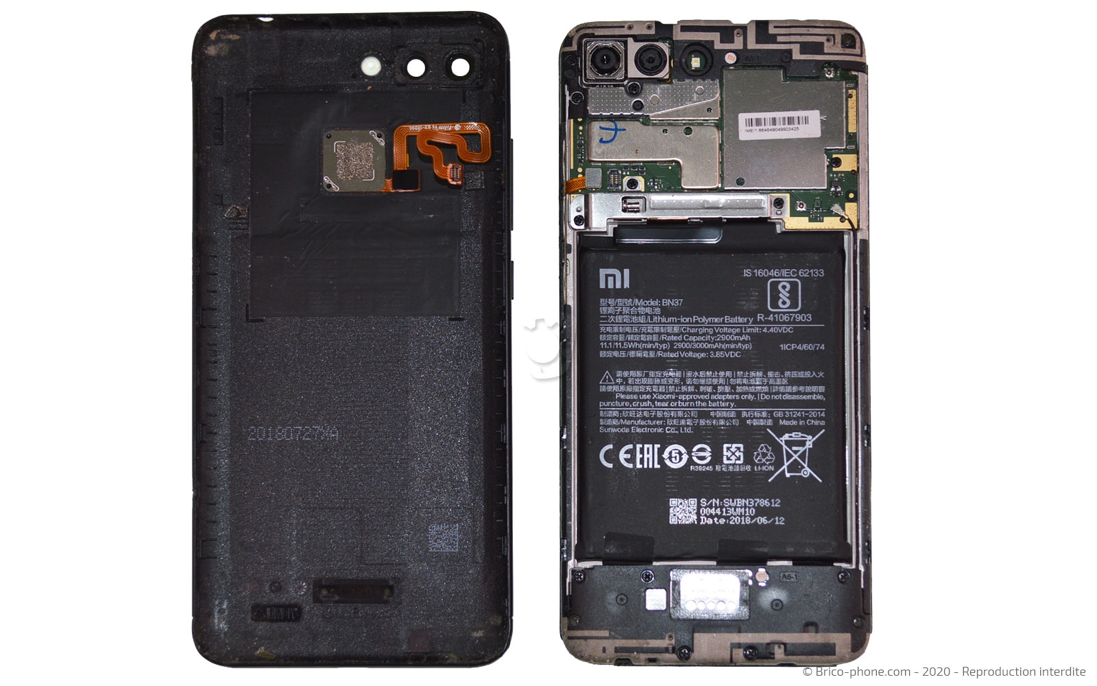 Démontage complet sur Redmi 6 photo 2