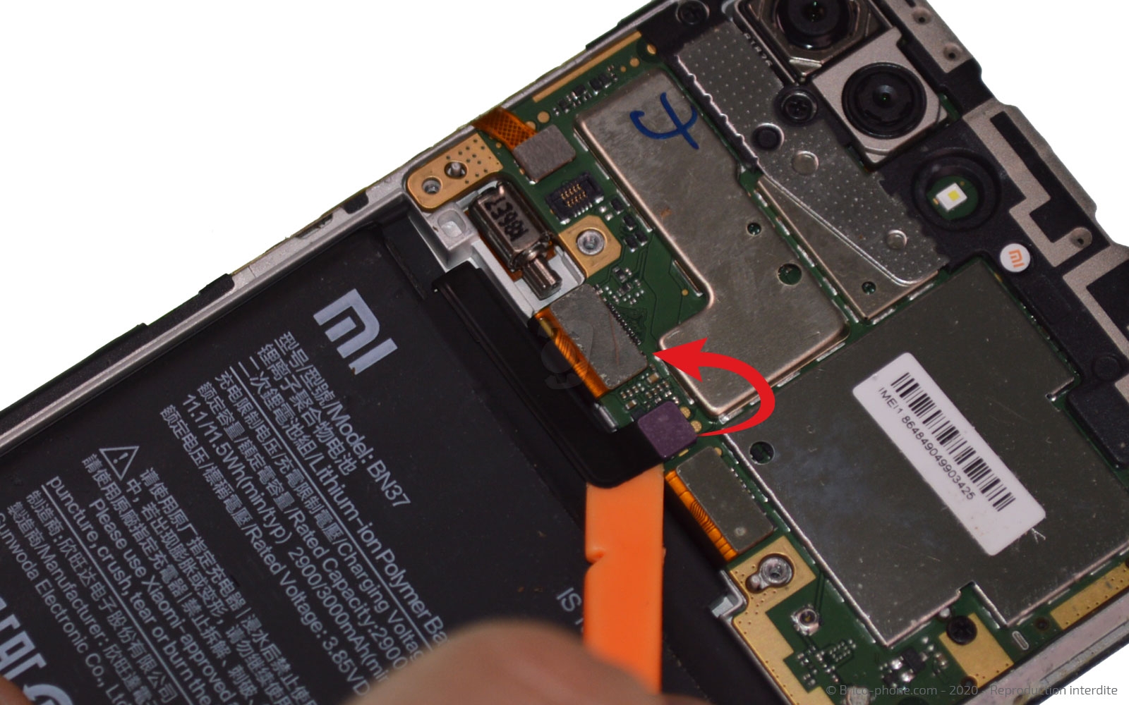 Changement d'écran (vitre + LCD) sur Redmi 6 photo 3