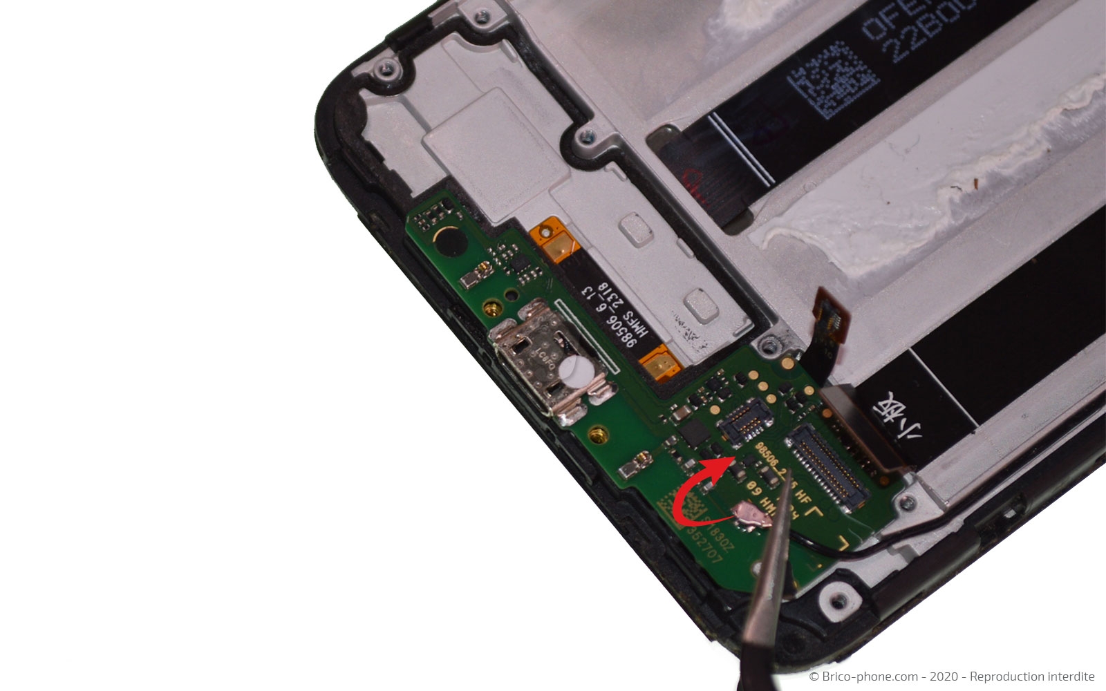 Changement d'écran (vitre + LCD) sur Redmi 6 photo 4