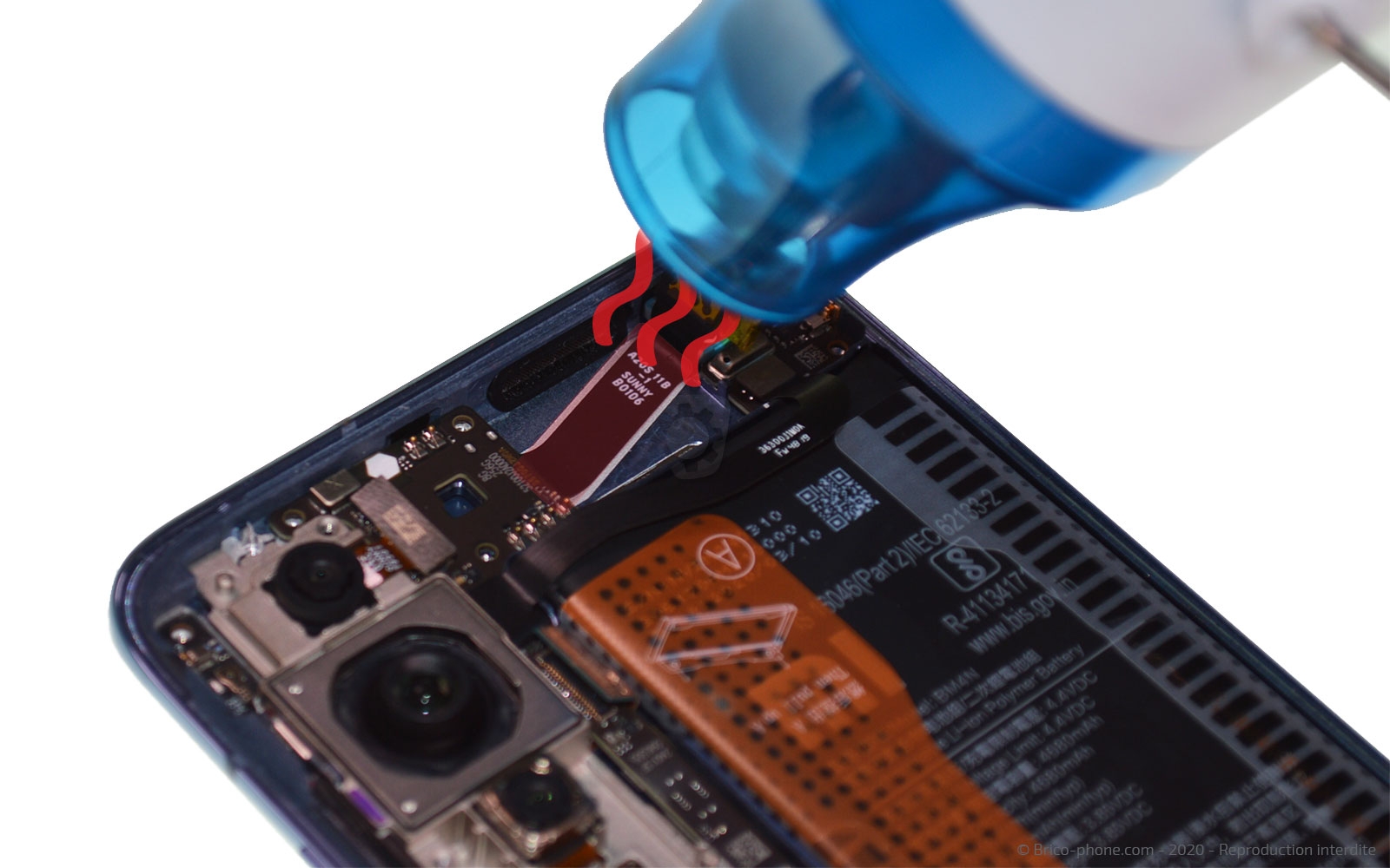 Changement d'écran (vitre + Amoled) sur Mi 10 photo 2