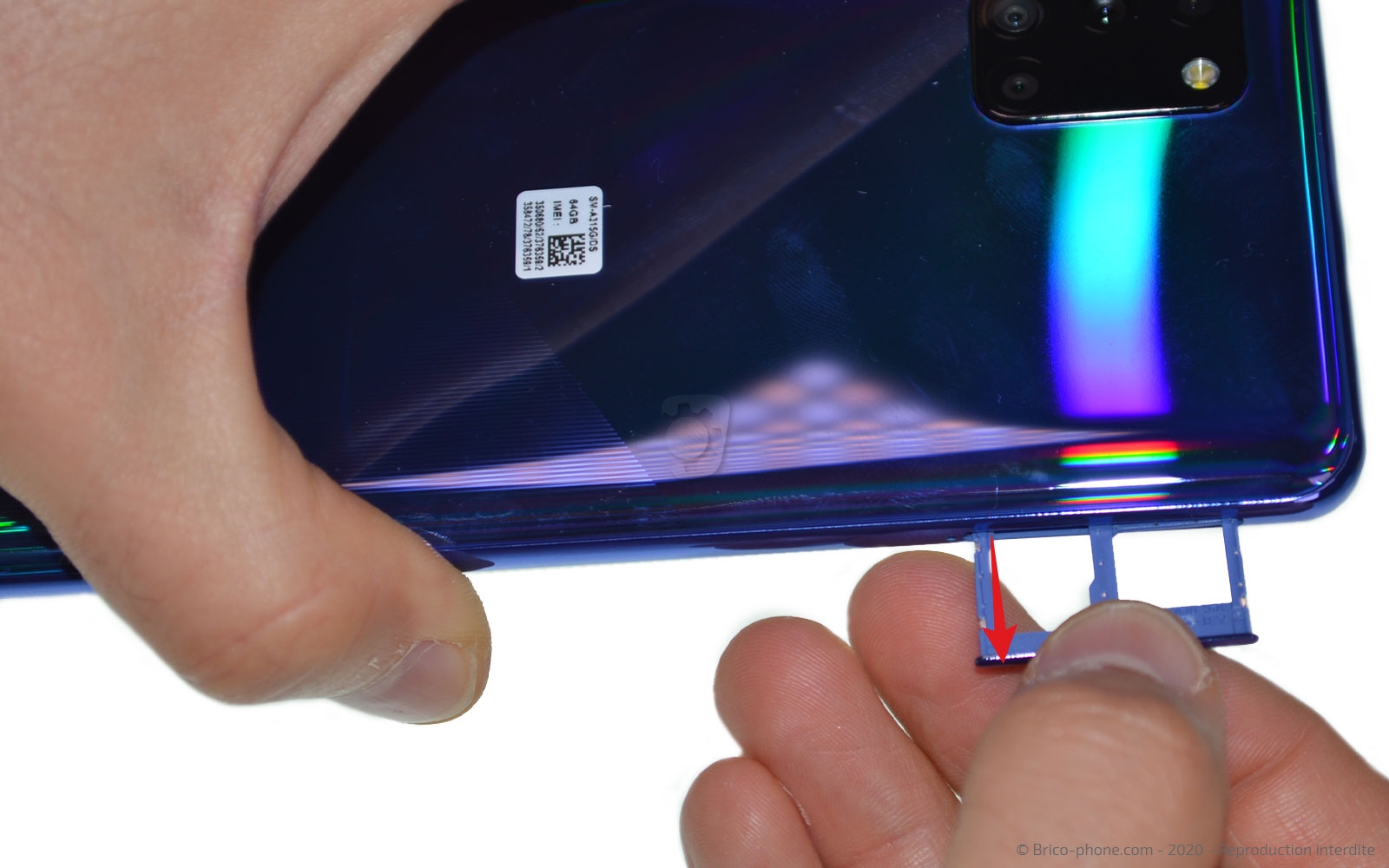 Changement de batterie sur Galaxy A31 photo 2