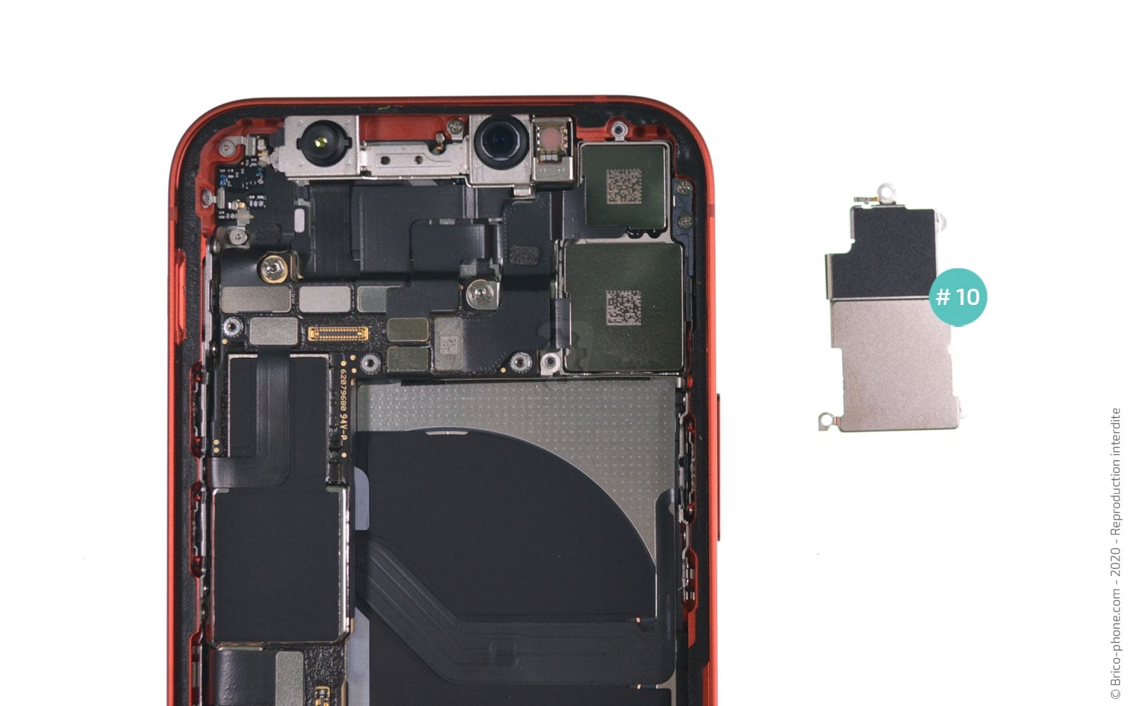 Changement du module double caméras arrière sur iPhone 12 Mini photo 3
