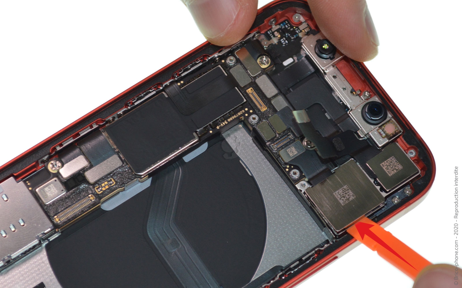 Changement du module double caméras arrière sur iPhone 12 Mini photo 3