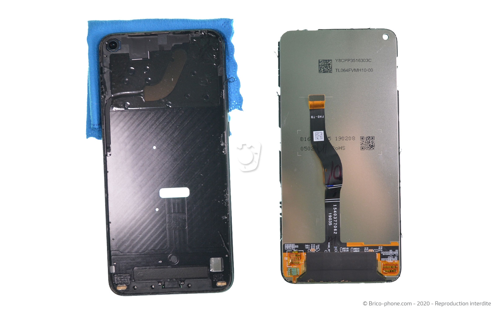 Changement d'écran (vitre + LCD) sur Honor View 20 photo 2