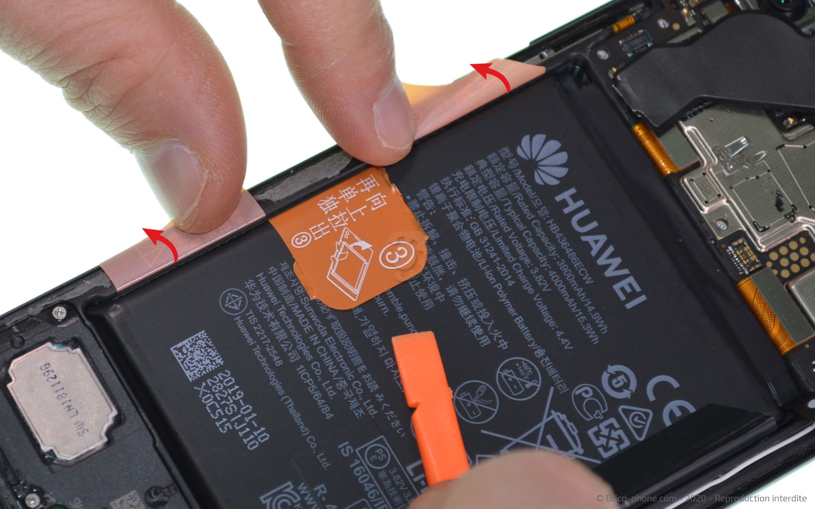 Changement d'écran (vitre + LCD) sur Honor View 20 photo 2