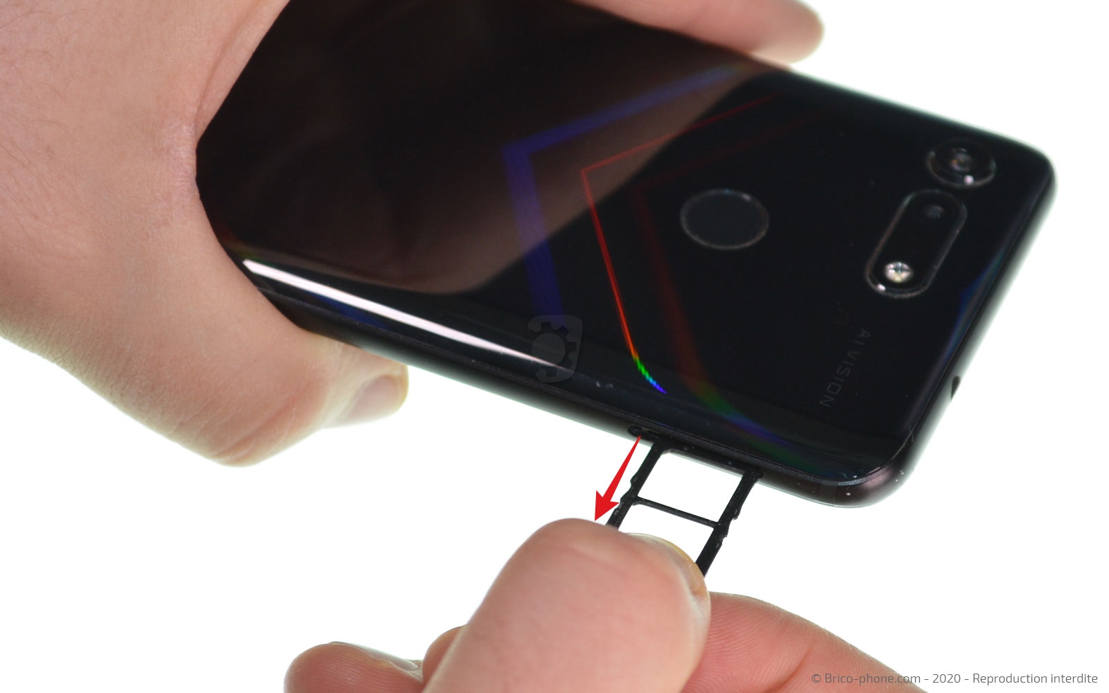 Changement de la vitre arrière sur Honor View 20 photo 3