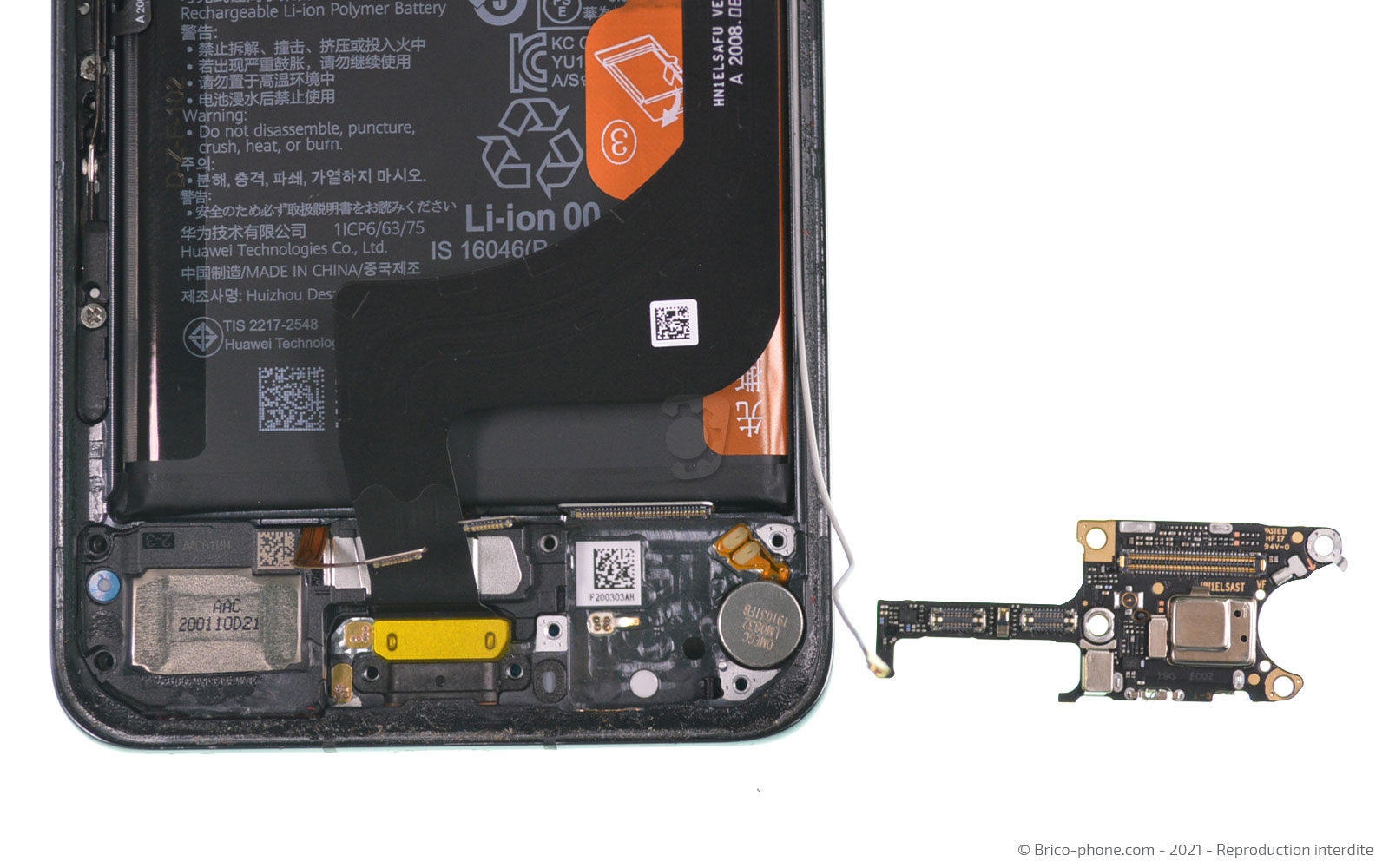 Changement du connecteur de charge sur P40 Pro photo 4