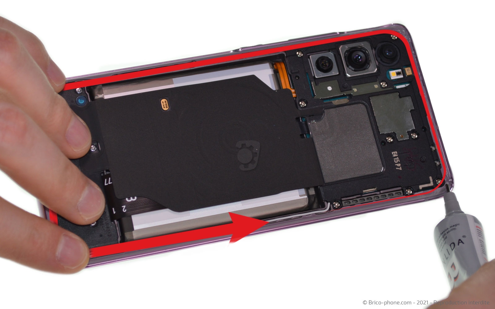 Changement du bloc écran  sur Galaxy S20 FE photo 2