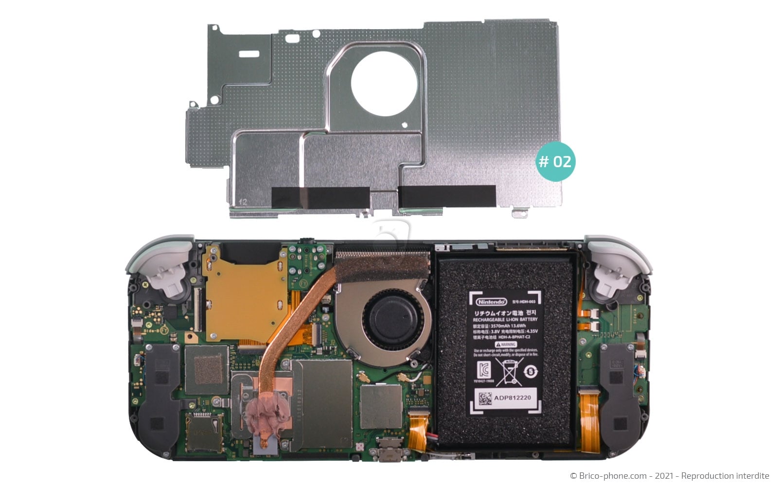 Changement du lecteur de cartes de jeux sur Switch Lite photo 4