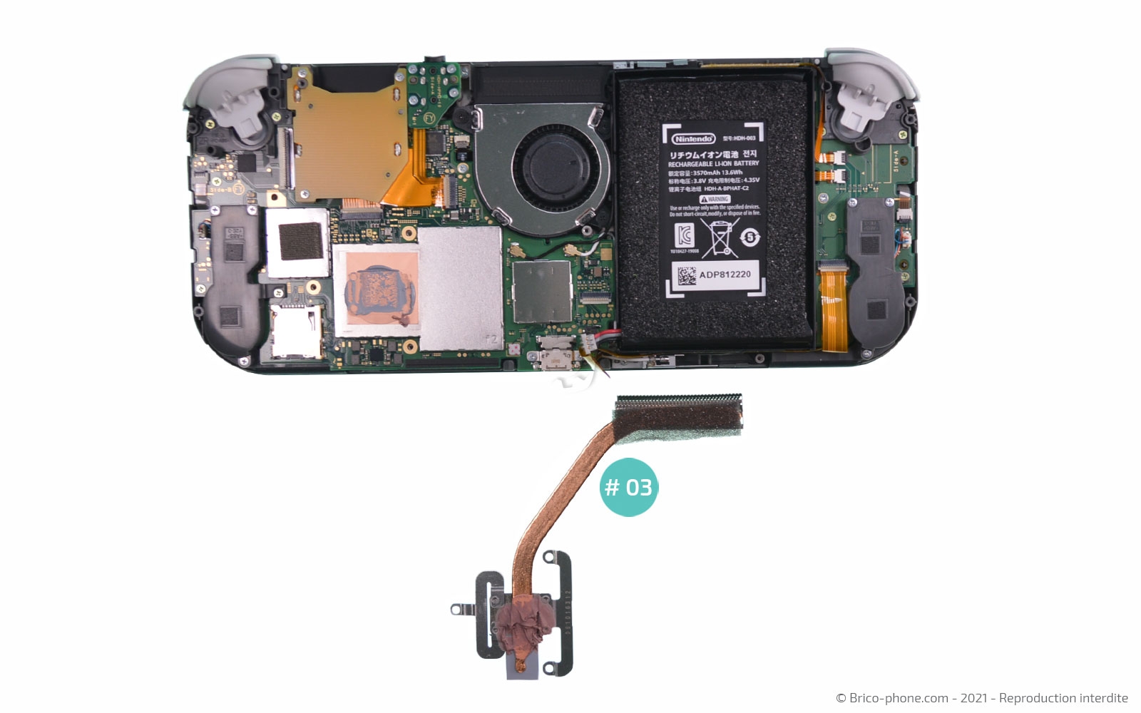 Changement du lecteur de cartes de jeux sur Switch Lite photo 4