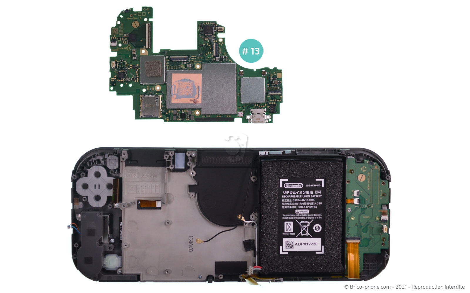 Changement de la vitre tactile ou du LCD  sur Switch Lite photo 3