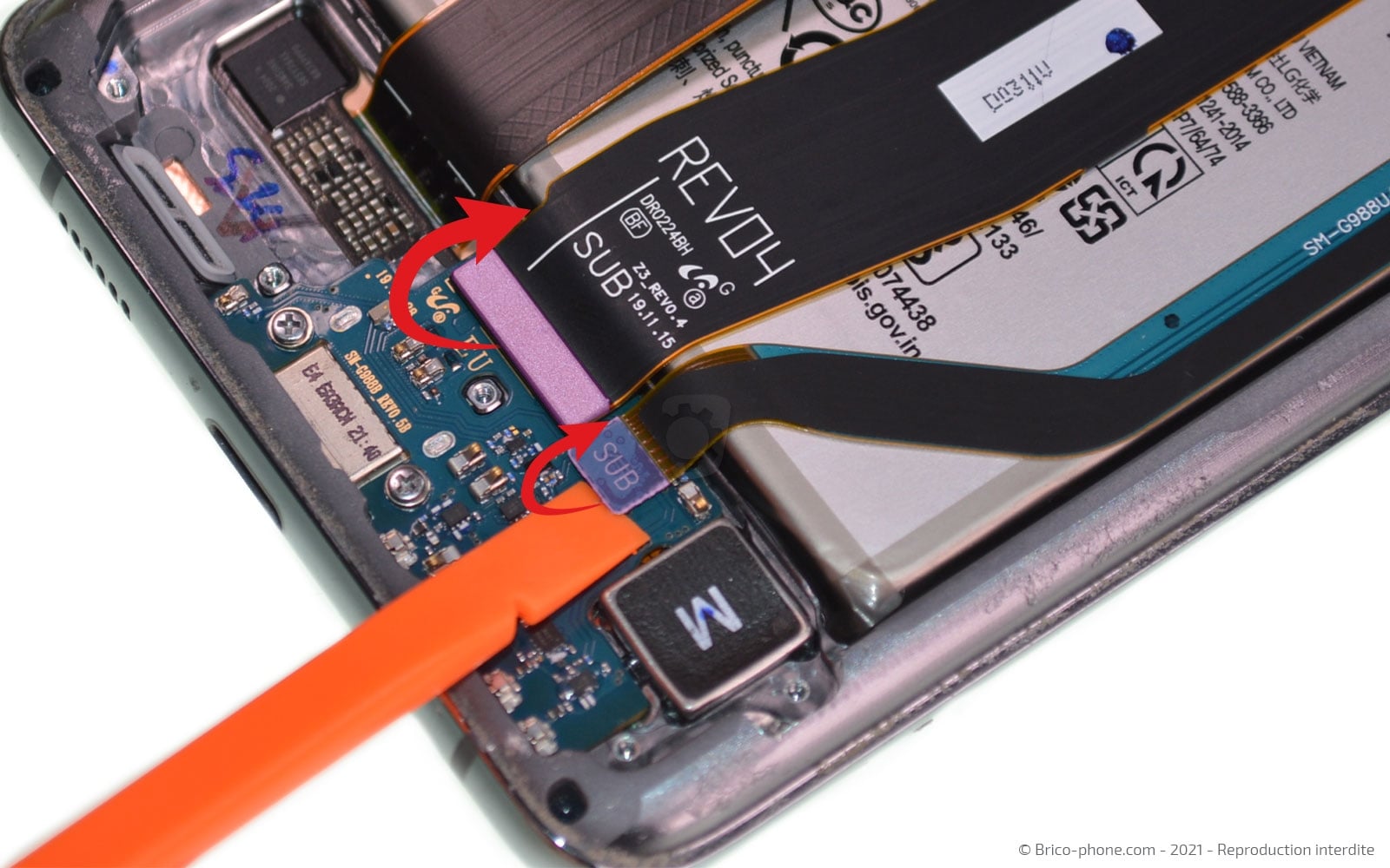 Changement du bloc écran sur Galaxy S20 Ultra photo 2