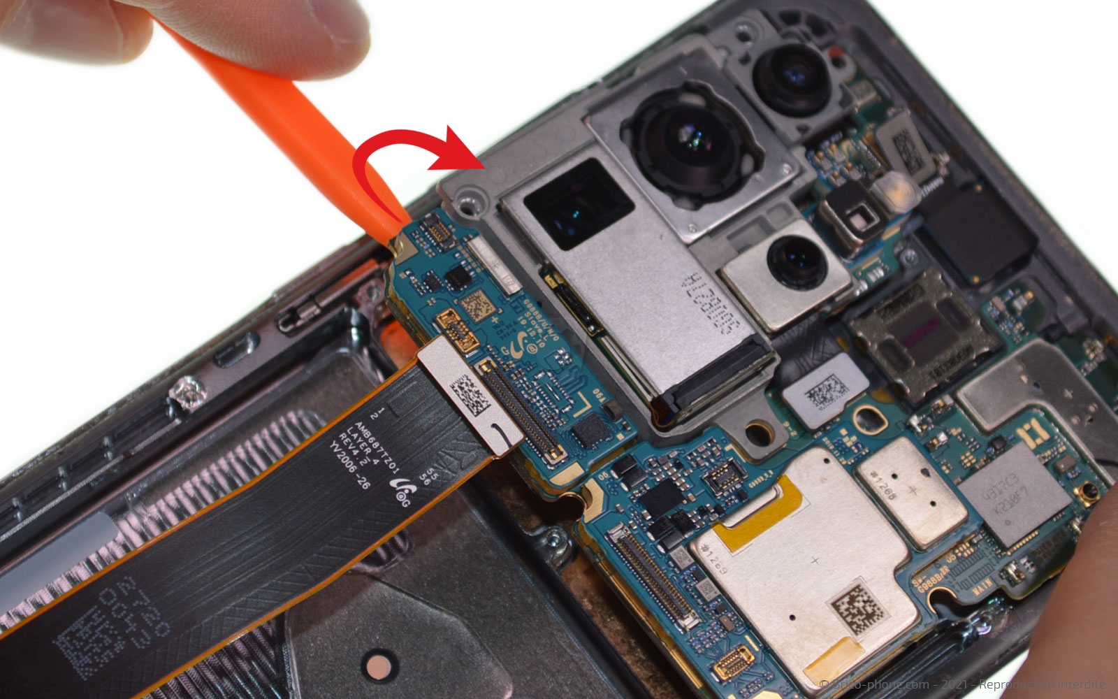 Changement du bloc écran sur Galaxy S20 Ultra photo 3