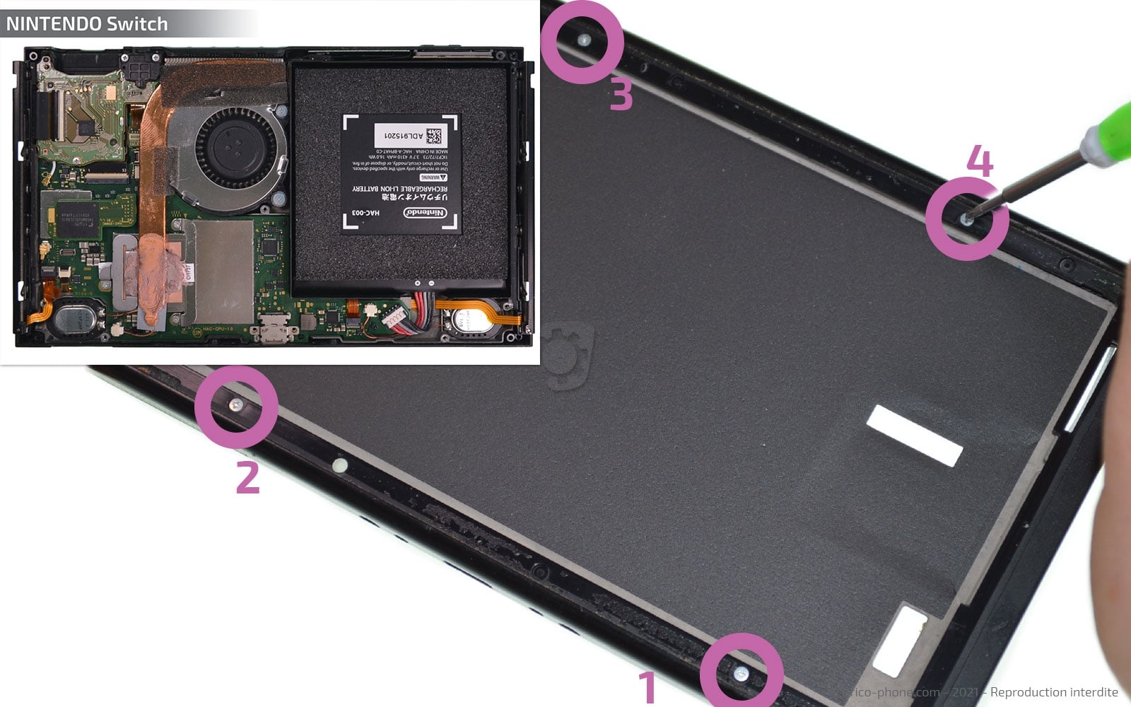 Démontage complet sur Switch photo 2