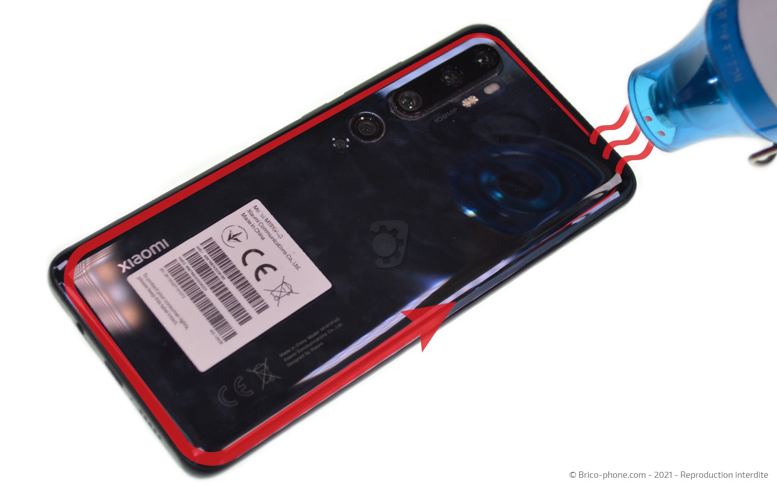 Changement de batterie sur Mi Note 10 photo 2
