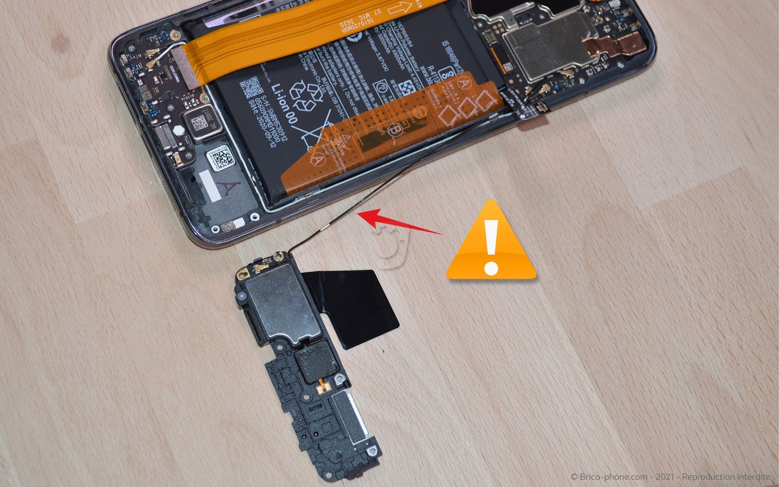 Changement du connecteur de charge sur Mi 10T photo 3