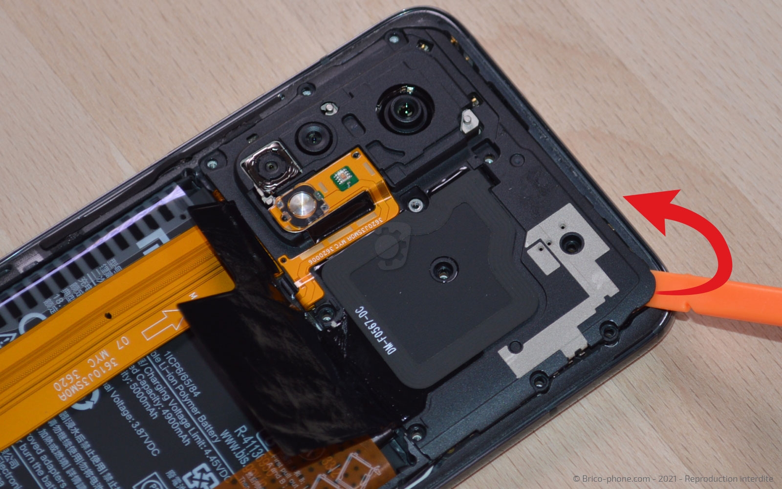 Changement du connecteur de charge sur Mi 10T photo 1