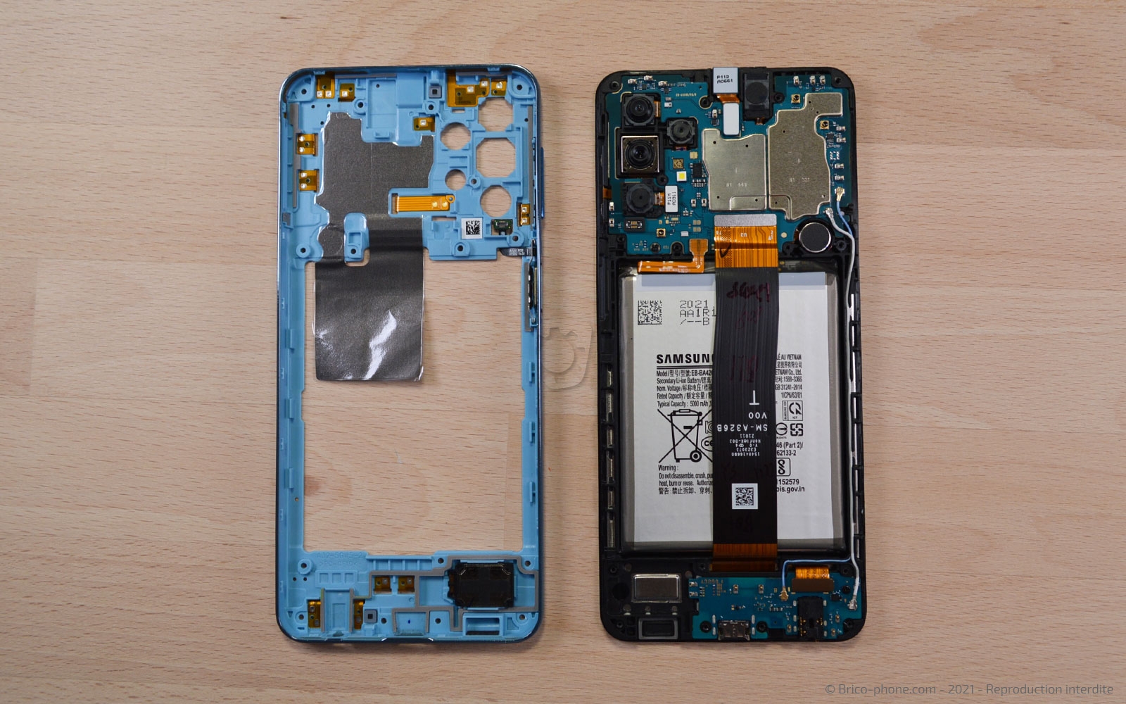 Changement de batterie sur Galaxy A32 5G photo 4