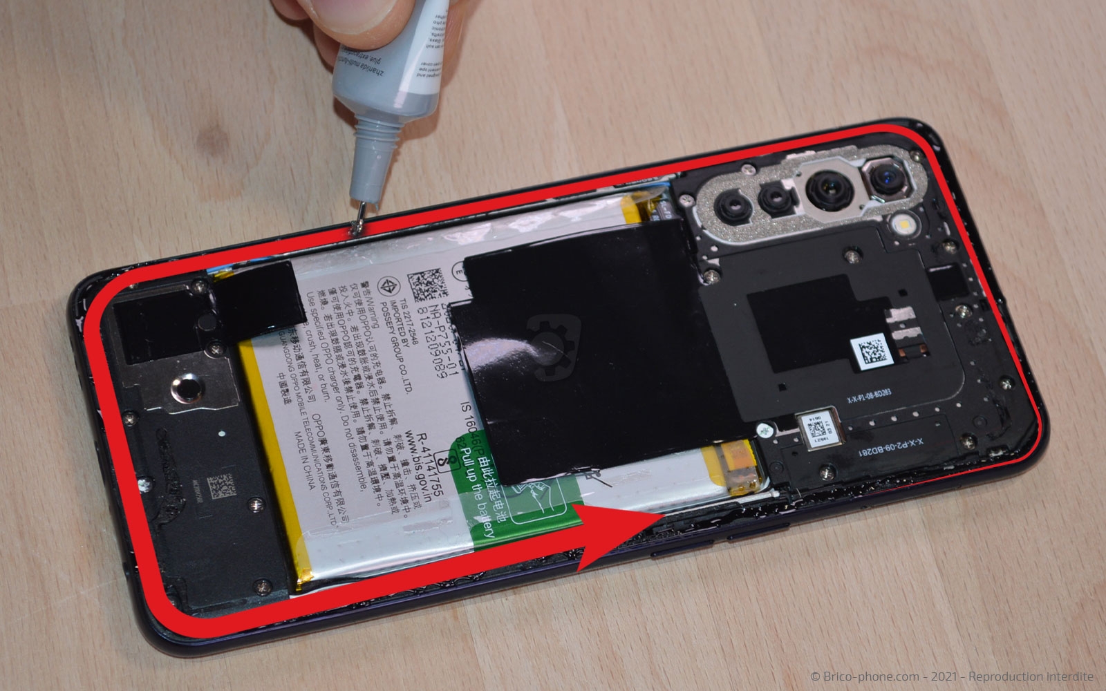 Changement d'écran (vitre et AMOLED) sur Find X2 Lite photo 3