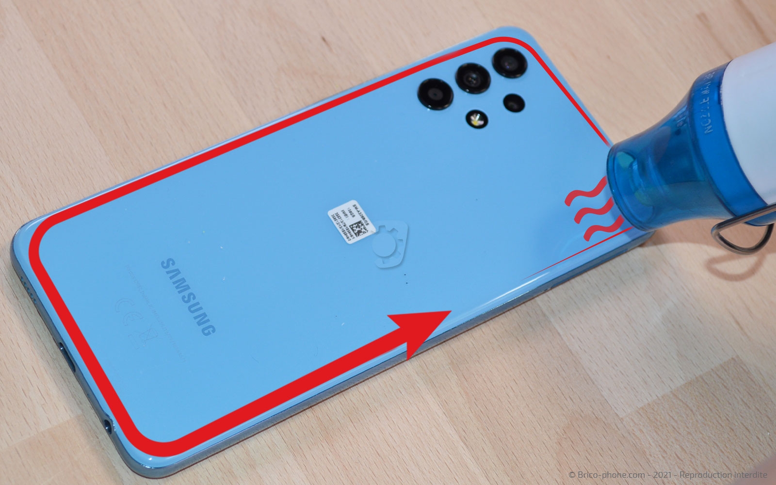 Changement de l'écran seul sur Galaxy A32 5G photo 2