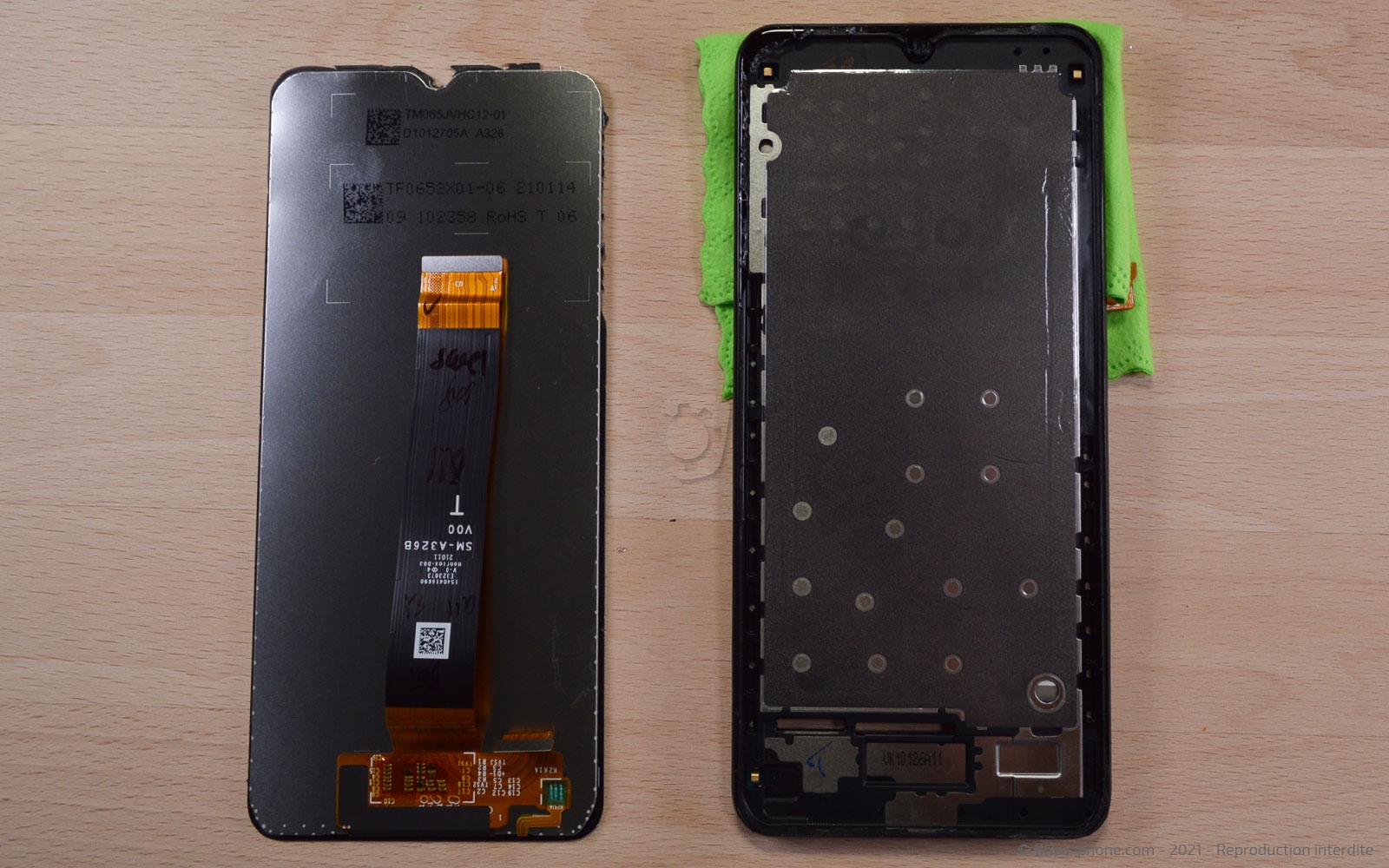 Changement de l'écran seul sur Galaxy A32 5G photo 2